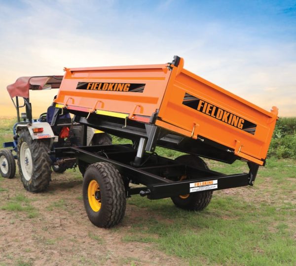 Three folding hydraulic trailer